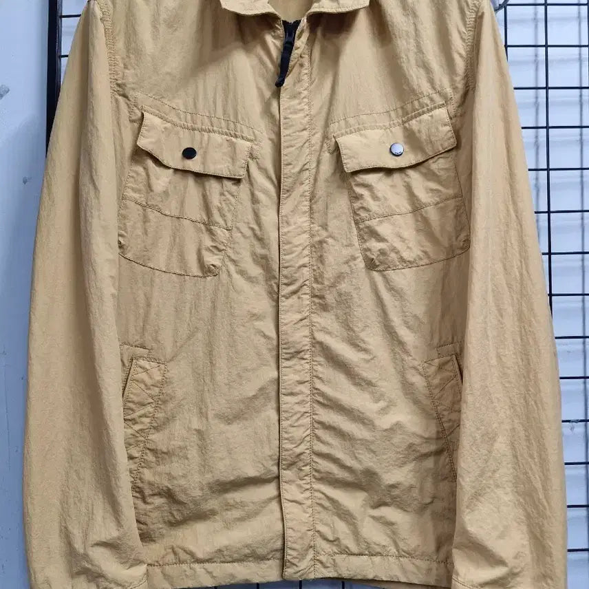 [BUNJANG] GGIO2 (GIO2) Yellow Blouson Jacket with Shirt Collar Pockets / GGIO2(지오투) 셔츠형 포켓 블루종 자켓.옐로우