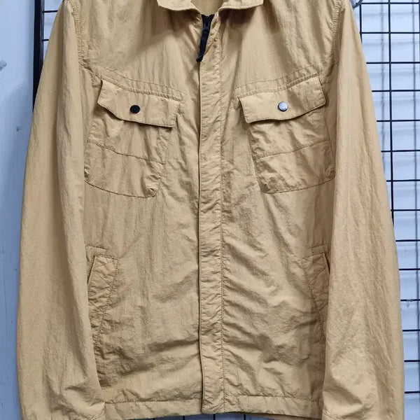 [BUNJANG] GGIO2 (GIO2) Yellow Blouson Jacket with Shirt Collar Pockets / GGIO2(지오투) 셔츠형 포켓 블루종 자켓.옐로우