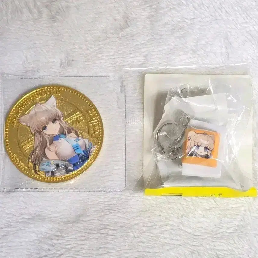 [BUNJANG] Arknights: Endfield Pelika Coin & Keyring Set (GS25 Collaboration) / 명일방주 엔드필드 GS25 콜라보 주화 키링 펠리카 세트