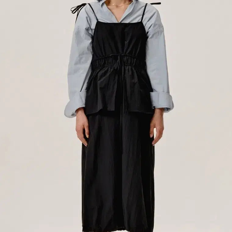 [BUNJANG] J.Cheong Black Strap Sleeveless Maxi Dress / 제이청 블랙 스트랩 민소매 원피스