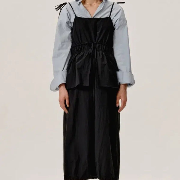 [BUNJANG] J.Cheong Black Strap Sleeveless Maxi Dress / 제이청 블랙 스트랩 민소매 원피스