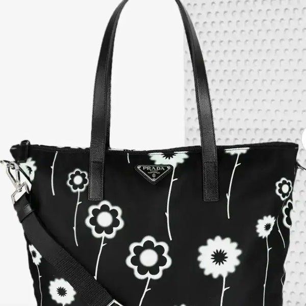 [BUNJANG] Prada Pocono Flower Shopper Bag / 프라다 플라워 쇼퍼백