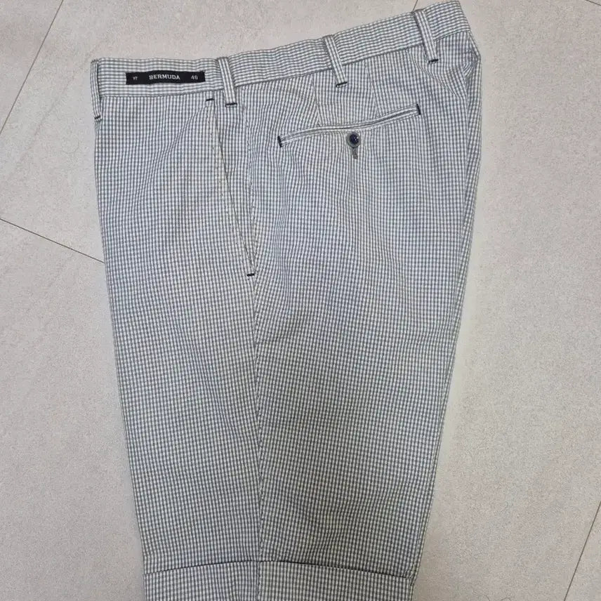 [BUNJANG] PT01 Bermuda Check Shorts / PT01 버뮤다 반바지