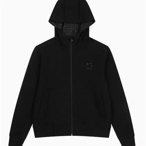 [BUNJANG] OHEHIO Dot Hooded Zip-Up Black / 오헤시오 도트 후드집업 블랙