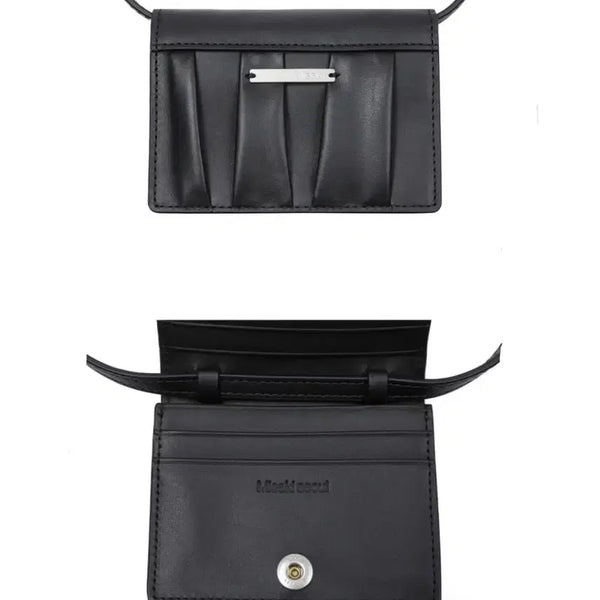 [BUNJANG] Miseki Seoul Pleated Wallet Crossbody Bag Black / 새상품) 미세키서울 크로스백 (13->6)