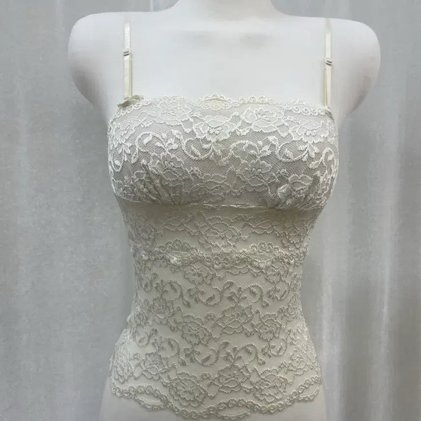 [BUNJANG] Aimée et moi Lace Bandeau Bra / 에메필 레이스 튜브탑 브라