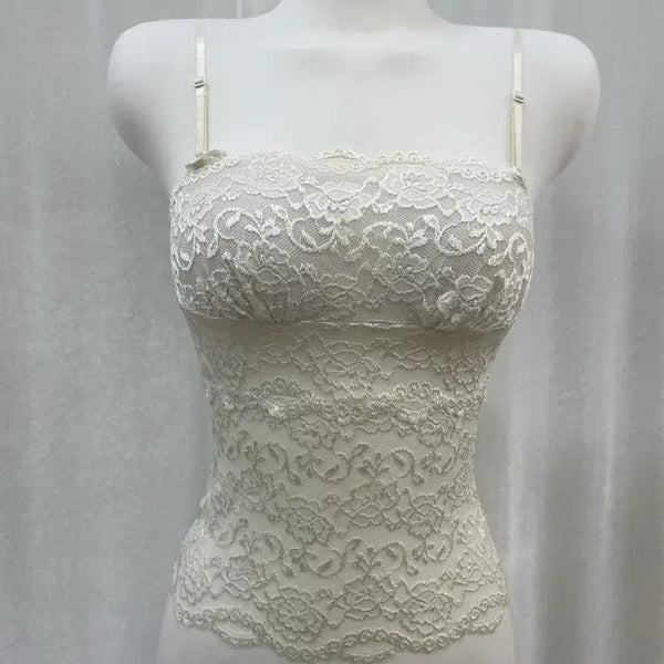 [BUNJANG] Aimée et moi Lace Bandeau Bra / 에메필 레이스 튜브탑 브라
