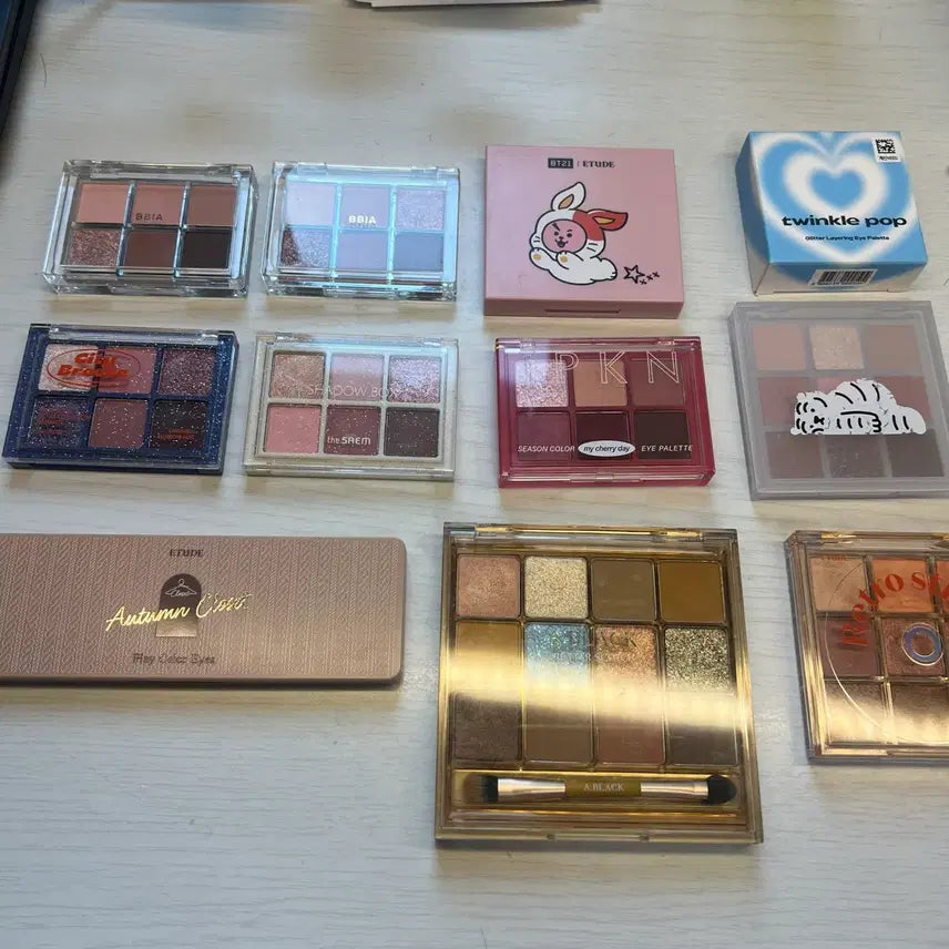 [BUNJANG] Etude, Ipken, Bbia Palette Set (Includes New Products) / 팔레트 화장품 일괄 (새제품 포함) 급처(내일 오전까지)