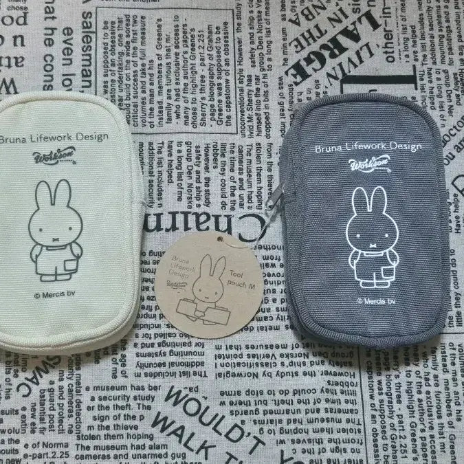 [BUNJANG] Daiso Miffy Carabiner Collect Pouch Set / 다이소 미피 파우치 카라비너 콜렉트파우치 일괄