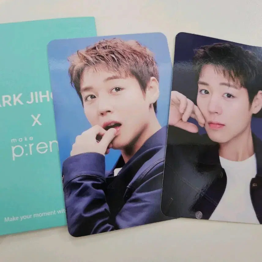 [BUNJANG] Park Ji Hoon MakePrem Denim Jacket Photocard Set / 박지훈 메이크프렘 포카 청자켓 2종