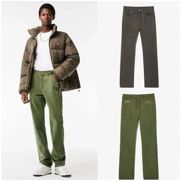[BUNJANG] Lacoste Men's Dyed Cotton Denim Pants / 라코스테 남성 다잉 면 데님 팬츠