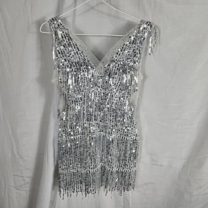 [BUNJANG] Sequin Long Sleeve Top / 스팽글 롱 슬리브