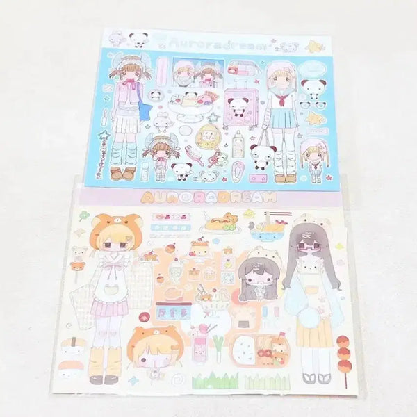 [BUNJANG] Character Ddakku Stickers Bundle Set / 다꾸씰스티커 다꾸띵 인물다꾸 샤오홍슈스티커 인물스티커 다꾸스티커 다꾸처분