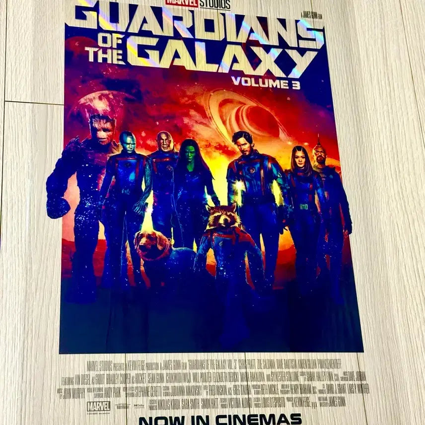 [BUNJANG] Marvel Guardians of the Galaxy Limited Edition PET Poster (A3) / [초희귀한정판]영화 마블 가디언즈오브갤럭시 PET포스터(A3)