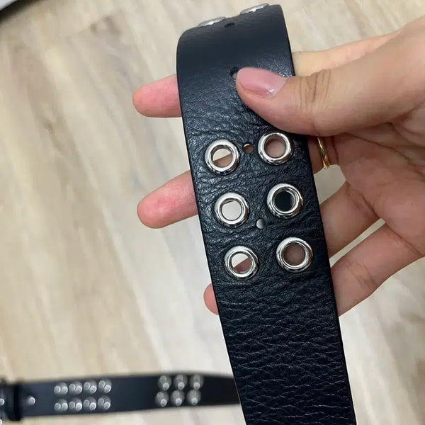 [BUNJANG] Practical & Realistic Eyelet Belt / 프랙티컬앤 리얼리스틱 아일렛 밸트 피알룸