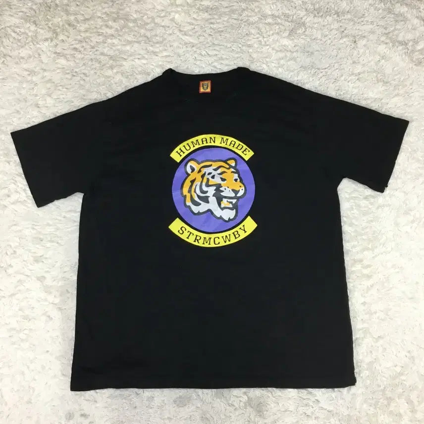 [BUNJANG] Human Made Tiger Logo Short Sleeve T-Shirt / 휴먼메이드 타이거 로고 반팔티 GG09