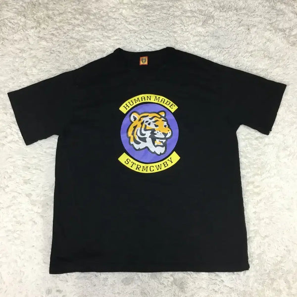 [BUNJANG] Human Made Tiger Logo Short Sleeve T-Shirt / 휴먼메이드 타이거 로고 반팔티 GG09