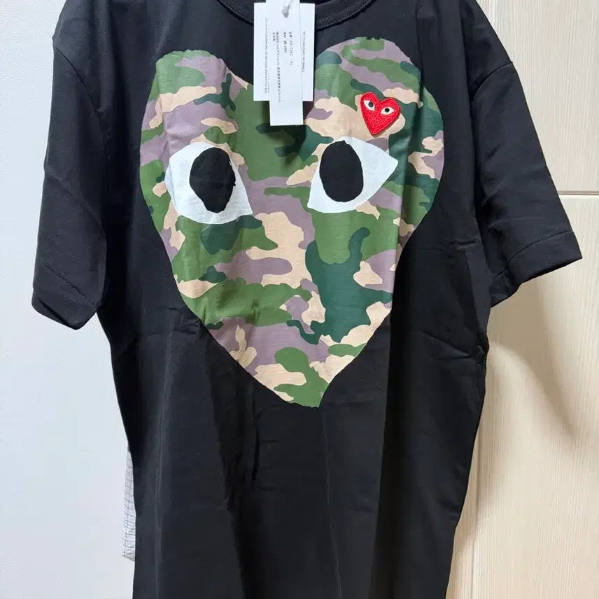 [BUNJANG] Comme des Garçons Camouflage T-Shirt XL New / 꼼데가르송 카모플라주 반팔 XL 새상품
