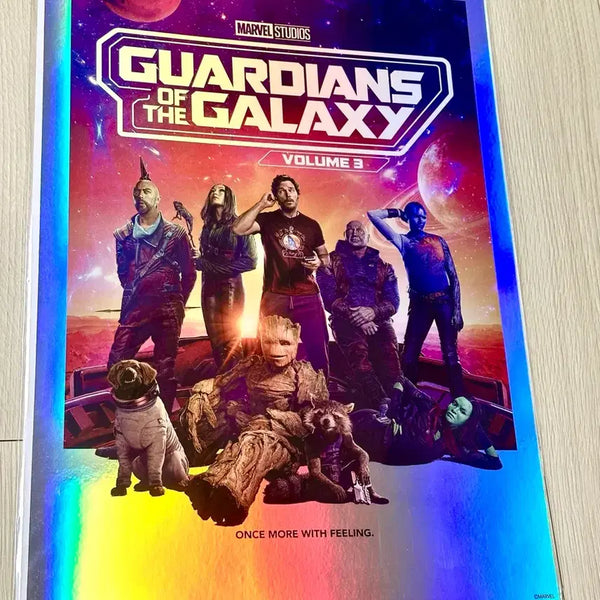 [BUNJANG] Guardians of the Galaxy Holographic Poster (A3) / [초희귀한정판]영화 마블 가디언즈오브갤럭시 홀로그램 포스터(A3)
