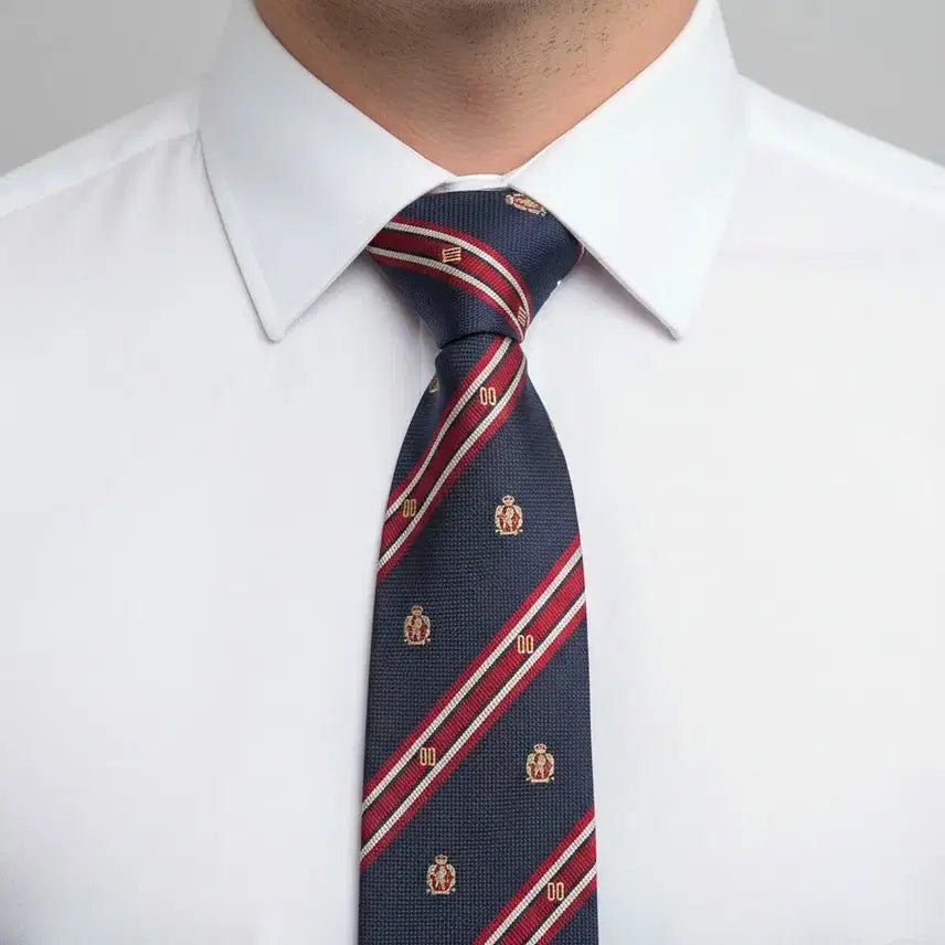[BUNJANG] Daks Diagonal Pattern Silk Necktie / 닥스 사선패턴 실크 넥타이