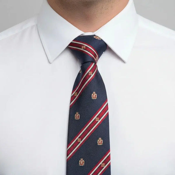 [BUNJANG] Daks Diagonal Pattern Silk Necktie / 닥스 사선패턴 실크 넥타이