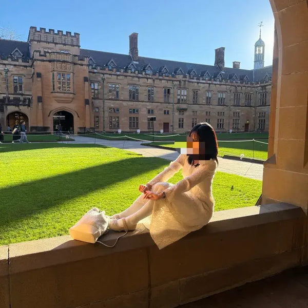 [BUNJANG] Ivory Two-Piece Set with Shoes (Size 240) / 아이보리 투피스 신발 3종세트