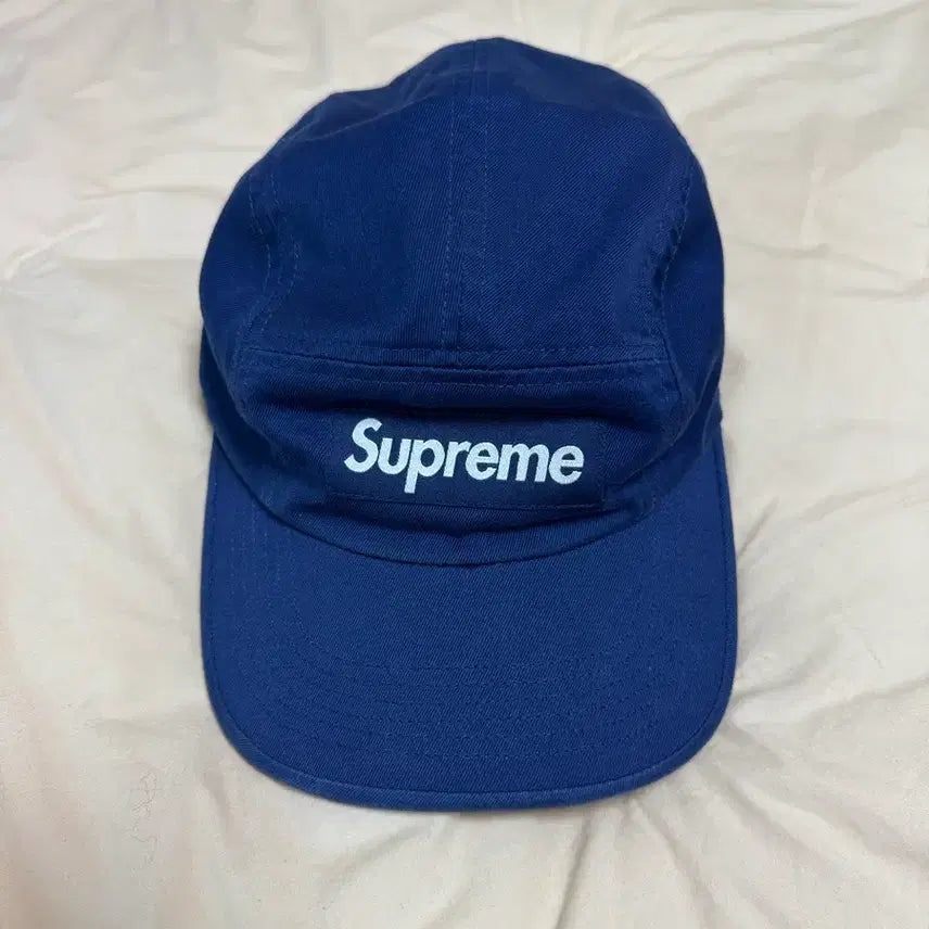 [BUNJANG] Supreme 24ss Washed Chino Twill Camp Cap Navy / 슈프림 24ss 워시드 치노 트윌 캠프캡