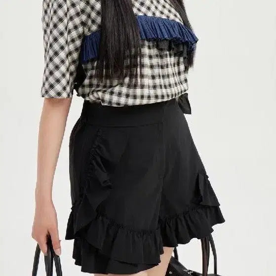[BUNJANG] Lucky Chouette Ruffle Blouse / 럭키슈에뜨 프릴 블라우스