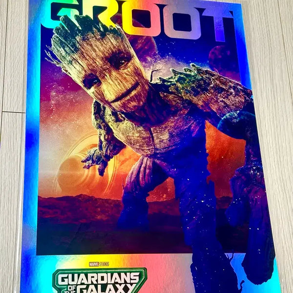 [BUNJANG] Guardians of the Galaxy Groot Hologram Poster (A3) / [초희귀한정판]영화 마블 가디언즈오브갤럭시 그루트 홀로그램 포스터(A3)