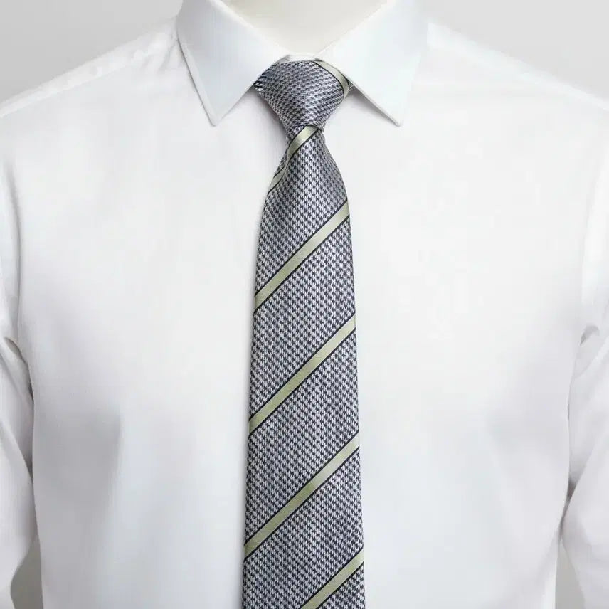 [BUNJANG] Textile Co. Perielis Diagonal Pattern 100% Wool Necktie / 텍새 페리엘리스 사선패턴 견100 넥타이
