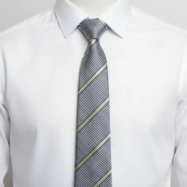 [BUNJANG] Textile Co. Perielis Diagonal Pattern 100% Wool Necktie / 텍새 페리엘리스 사선패턴 견100 넥타이