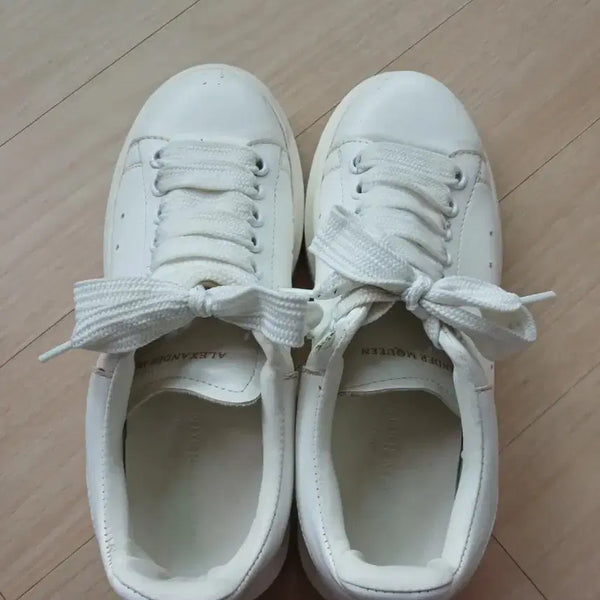 [BUNJANG] Alexander McQueen Oversized Sole Sneakers White / 알렉산더 맥퀸 오버솔 스니커즈 화이트