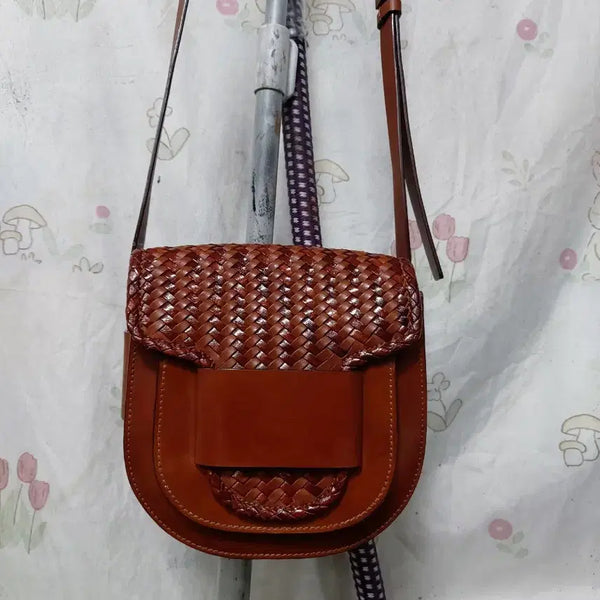 [BUNJANG] Kalongi Handmade Full Grain Leather Crossbody Bag / (인도  수제명품 가방 )깔롱지  ~   크로스백