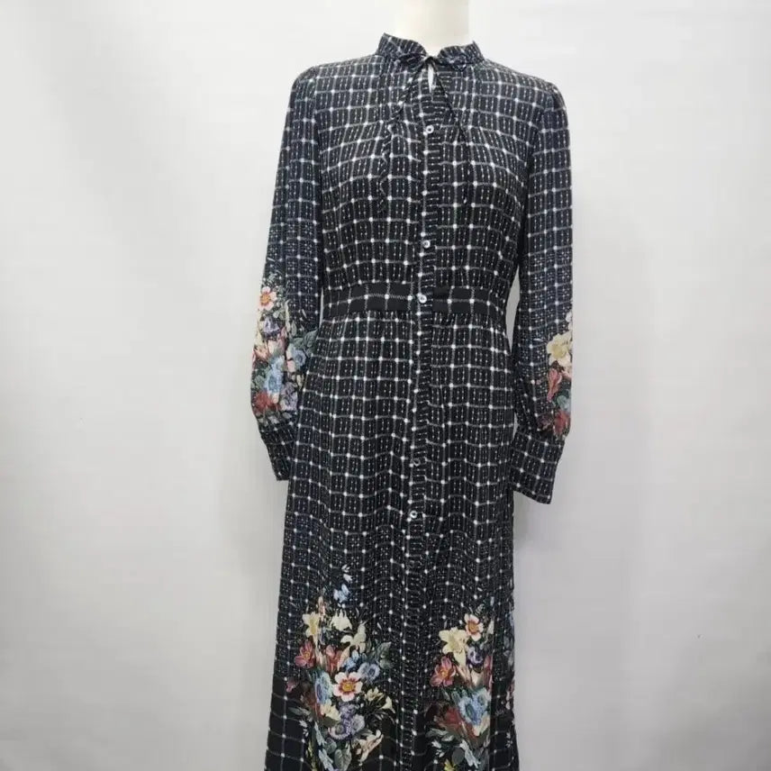 [BUNJANG] Thursday Island Chiffon Tie Long Dress / 써스데이 아일랜드 쉬폰타이 롱원피스55