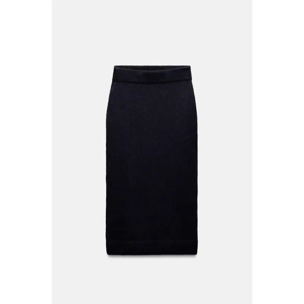 [BUNJANG] ZARA Knit Pencil Skirt - Navy, S / ZARA 자라 니트 펜슬 스커트 - 네이비,S