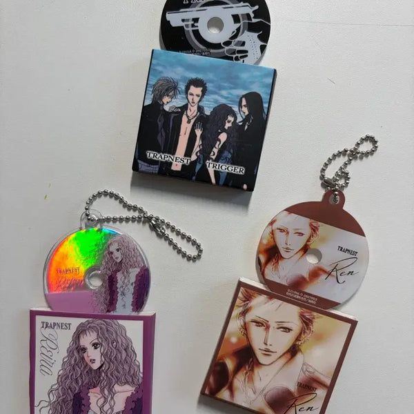 [BUNJANG] Bandai Nana CD Keychain Gacha Triggers Rikuo Rei Set / 반다이 나나 CD 키링 가챠가챠  트리거스 렌 레이라 판매합니다