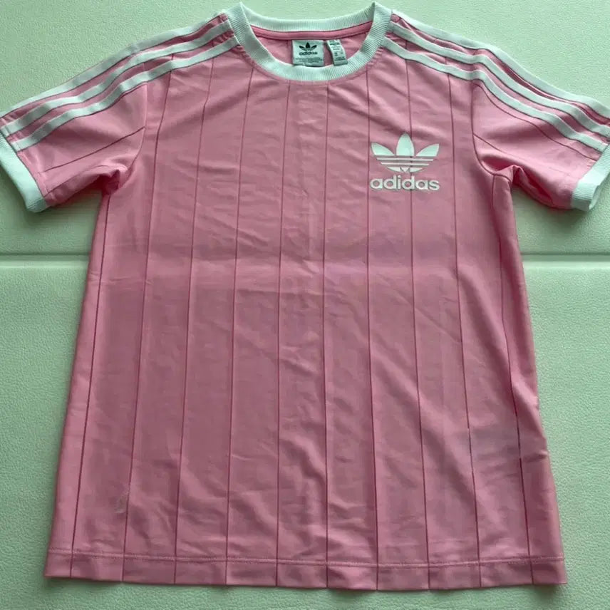 [BUNJANG] Adidas 3S Pinstripe Short Sleeve T-Shirt / 아디다스 3S 핀스트라이프 반팔