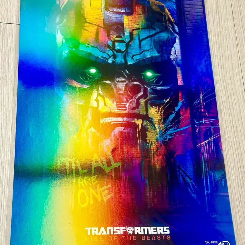 [BUNJANG] Transformers: Rise of the Beasts Super 4D Movie Poster (A3) / [2023초희귀한정판]영화 트랜스포머 비스트 수퍼4D 포스터(A3)