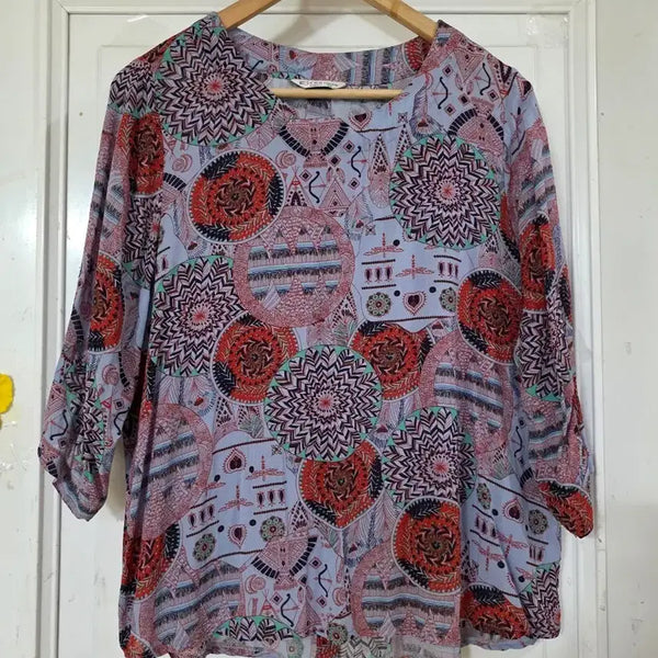 [BUNJANG] Women's Cool Linen Blend Blouse / 여름 시원한 고급스러운 디자인이쁜  인견 블라우스
