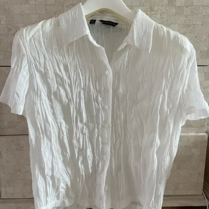 [BUNJANG] Guess Wrinkle Blouse XS (Fits US 4-6) / 게스 링클 블라우스