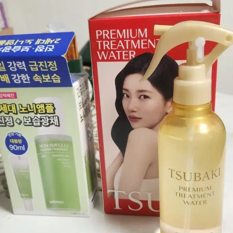 [BUNJANG] Celimax Noni Ampoule & TSUBAKI Hair Treatment Water Set / 새제품둘~올리브영 노니앰플 + 츠바키헤어트리트먼트 워터. 2개값.