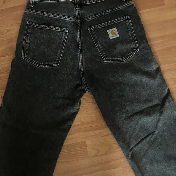 [BUNJANG] Carhartt Washed Black Denim Pants 30x30 / 칼하트 워싱 블랙 데님 팬츠 30x30