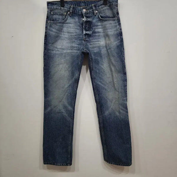 [BUNJANG] Sandro Washed Straight Fit Jeans / 산드로 워싱 스트레이트 핏 청바지