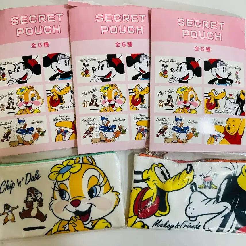 [BUNJANG] Disney Random Secret Pouch Set / 디즈니 랜덤 시크릿 파우치 새제품