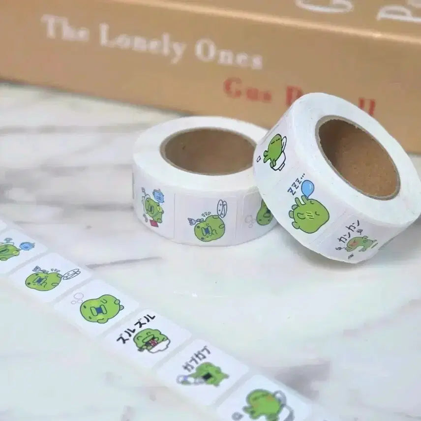 [BUNJANG] Goochi Pachi 500 Sheets Roll Stickers / 구치파치 롤 스티커 500매