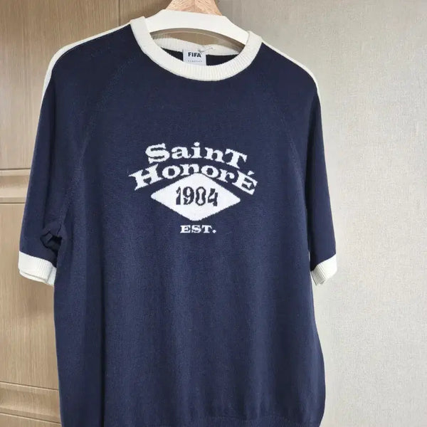 [BUNJANG] FIFA Classic Authentic Navy Short Sleeve Knit L (100) / FIFA 클래식 정품 네이비 반팔