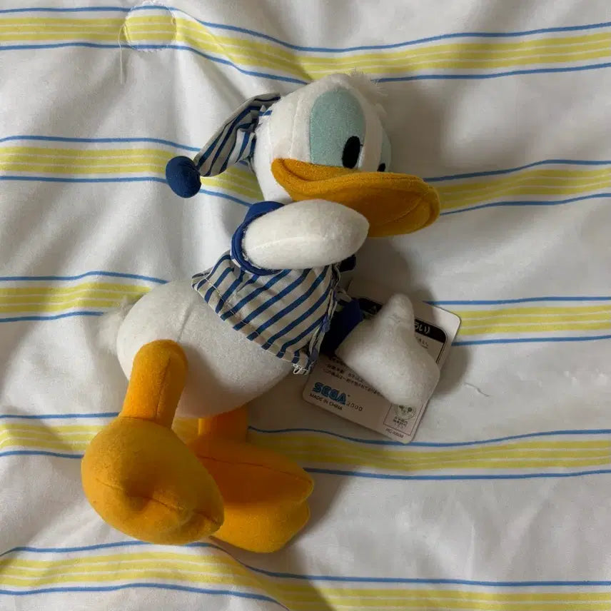 [BUNJANG] Disney Donald Duck Vintage Pajama Plush Doll / 파자마 도날드덕 빈티지 인형