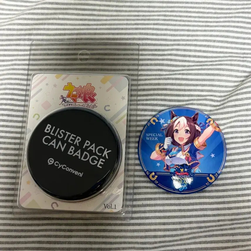 [BUNJANG] CyConveni Uma Musume Special Week Can Badge / 우마무스메 CyConveni 캔 뱃지 [스페셜 위크]