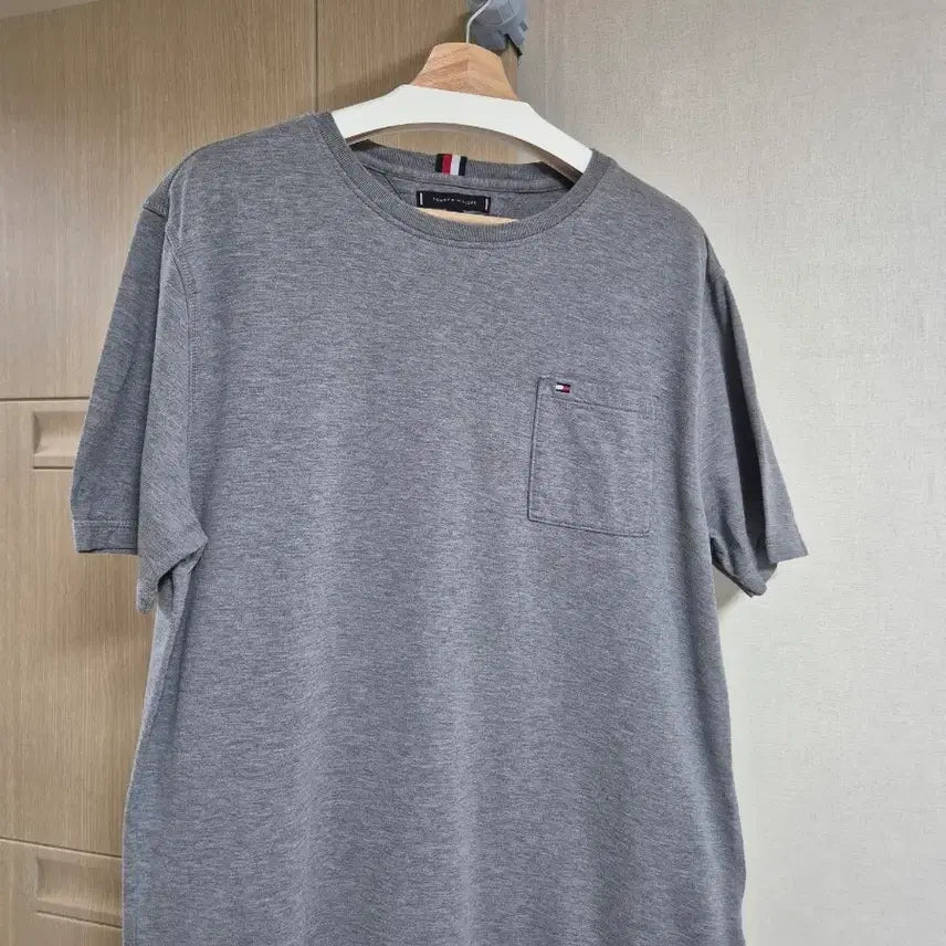 [BUNJANG] Tommy Hilfiger Pocket T-Shirt Gray XL / 타미힐피거 반팔 티셔츠 그레이 XL
