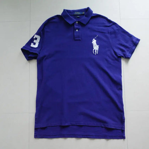 [BUNJANG] Polo Ralph Lauren Big Pony Tipped Collar T-Shirt L / 폴로 빅포니 반팔 카라티 L